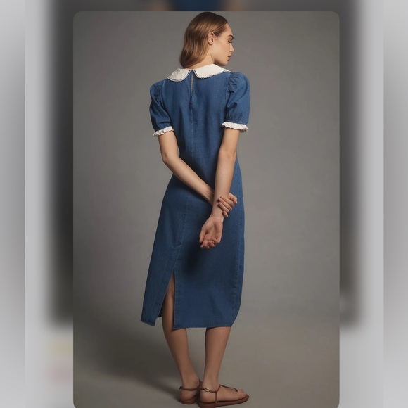 Anthropologie Collared Slim Midi Dress - Picture 3 of 5
